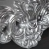 Elegante Konsole VENICE 110cm silber Barock Design Anrichte handgearbeitet