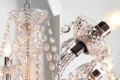 Eleganter Kronleuchter CRYSTAL 75cm klar Acryl 9-armig Lüster