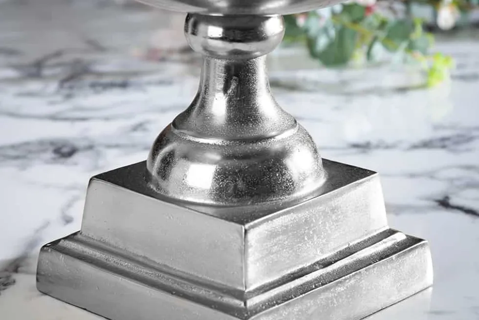 Eleganter Sektkühler CHAMPAGNE 40cm silber Flaschenkühler