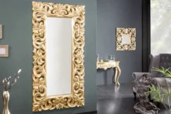 Eleganter Wandspiegel VENICE 180x90cm gold antik Barockstil