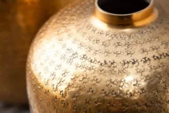 Elegantes Vasen 2er Set ORIENTAL 33cm gold in Handarbeit verziert