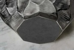 Elegante Vase ORGANIC ORIENT 44cm silber Hammerschlag Design