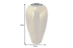Elegante Vase ORIENTAL 50cm gold im Wild Hammerschlag Design