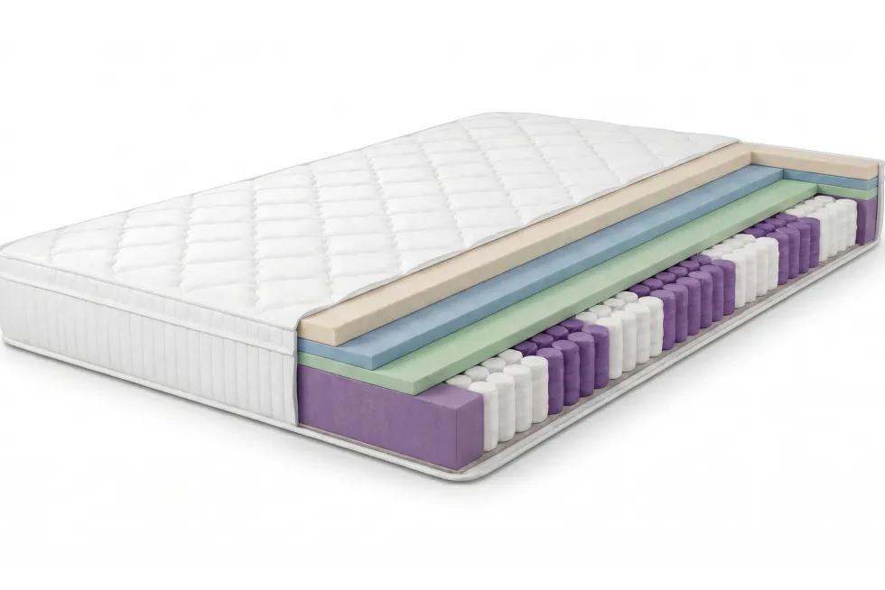 Ergonomische Boxspringmatratze CLOUD FLEX 180x200cm Tonnentaschenfederkern 7-Zonen