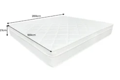 Ergonomische Boxspringmatratze CLOUD FLEX 180x200cm Tonnentaschenfederkern 7-Zonen