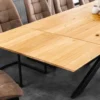 2er Set Ansteckplatten WILD OAK 50cm natur Wildeiche Verlängerung Schweizer Kante