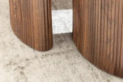 2er Set Couchtische OSAKA 120cm weiß Pandora Keramik Walnuss