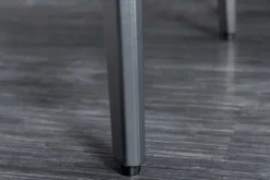 Esstisch MILANO 160cm weiß Marmor Keramik schwarzes Metallgestell