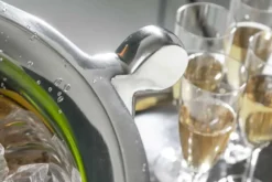 Exklusiver Sektkühler CHAMPAGNE 65cm silber poliert Flaschenkühler
