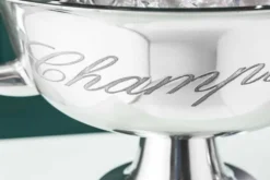 Exklusiver Sektkühler CHAMPAGNE 65cm silber poliert Flaschenkühler