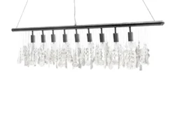 Extravagante Hängelampe DIAMONDS XL 120cm Kristall Lampe mit 9 Leuchten
