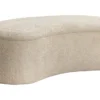 Extravagante Polsterbank ELEMENTAL 120cm champagner beige Feinstrick Bouclé mit Stauraum