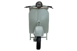 Extravaganter Barschrank SCOOTER 250cm salbei Retro-Konsole Motorroller mit Mangoholz Upcycling