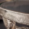Extravaganter Couchtisch MATADOR 56cm bronze Stierkopf mit Glasplatte