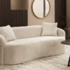 Extravagantes Sofa ELEMENTAL 180cm champagner beige Feinstrick Bouclé 2-Sitzer