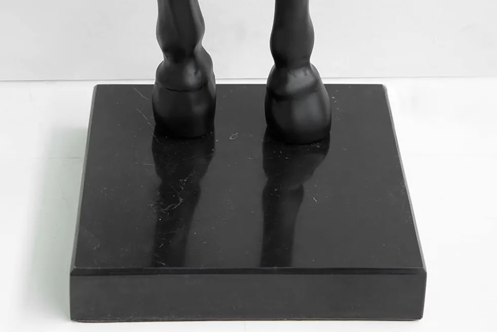 Extravagante Stehlampe BLACK BEAUTY 130cm schwarz Pferdefigur