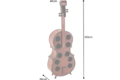Extravagantes Weinregal CELLO 133cm braun Tannenholz für 10 Flaschen