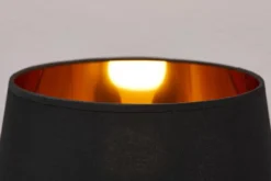 Extravagante Tischlampe BLACK BEAUTY 75cm schwarz gold Pferde-Skulptur