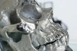 Extravagante Tischlampe SKULL 44cm schwarz Totenkopf Tischleuchte