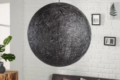 Filigrane Hängelampe COCOONING XL 60cm schwarz Kugelleuchte