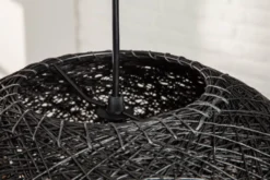 Filigrane Hängelampe COCOONING XL 60cm schwarz Kugelleuchte