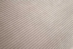 Großer Sitzhocker HEAVEN 100cm greige Cord Sofahocker abnehmbarer Bezug