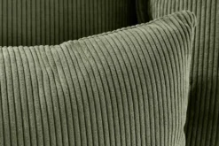 Großes 3-Sitzer Sofa HEAVEN 200cm grün Cord Federkern Hussensofa