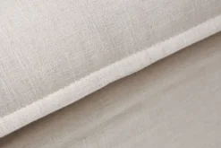 Großes 3-Sitzer Sofa HEAVEN 200cm natur beige Leinenstoff Federkern Hussensofa