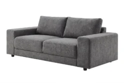 Großes Sofa LOFT 210cm grau Vogue Velours Samt 3-Sitzer Couch Taschenfederkern