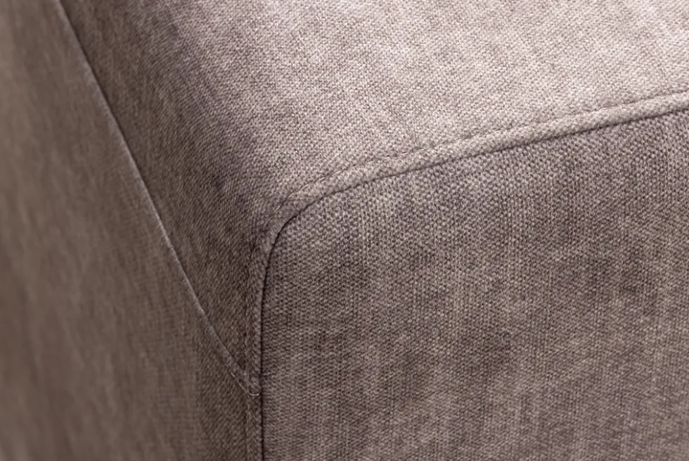 Großes Sofa LOFT 210cm taupe Vogue Velours Samt 3-Sitzer Couch Taschenfederkern