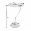 Handgearbeiteter Beistelltisch ABSTRACT LEAF 40cm silber