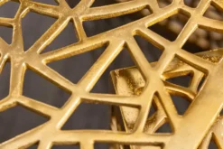 Handgearbeiteter Couchtisch ABSTRACT 50cm 2er Set gold im Gap Design
