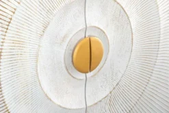 Handgearbeitetes Sideboard GOLDEN SUNSET 180cm weiß gold Mangoholz Metallbeine