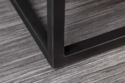 Handgefertigtes Sideboard CROCO 180cm grau schwarz Mangoholz mit 3D Schnitzereien massiv Metall
