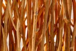 Handgefertigte Stehlampe NATURAL PARAVENT 180cm Longan-Holz Raumtrenner