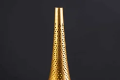 Handgefertigte Stehlampe ORIENT LIVING 50cm gold Eisen Tropfenform