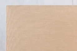 Handgefertigte Tischlampe EUPHORIA 80cm natur Longanholz beige mit Leinenschirm