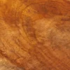 Handgefertigte Tischlampe HYPNOTIC 50cm natur Teakholz beige mit Leinenschirm