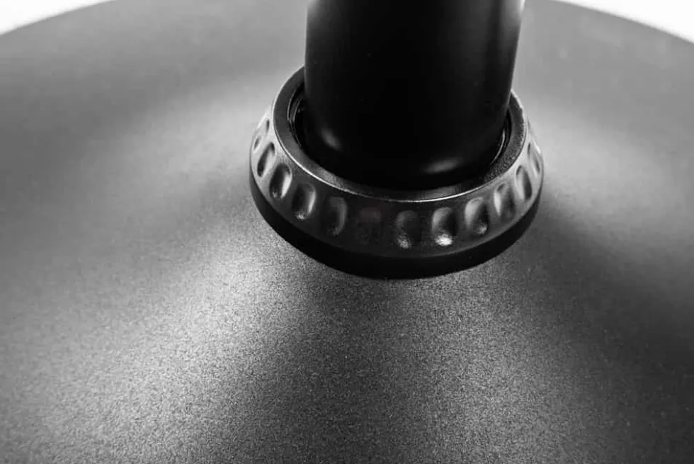 Höhenverstellbarer Barhocker MODENA vintage grau Microfaser Metall schwarz mit Lehne drehbar