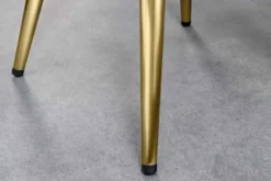 Höhenverstellbarer Barhocker INDUSTRIAL gold schwarz Metall rund drehbar Industrial Design