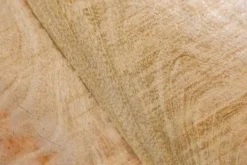 Höhenverstellbarer Beistelltisch ENGINEER 30cm Mangoholz Industrial Design massiv rund Eisen