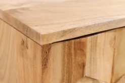 Hängendes TV-Board MYSTIC LIVING 160cm Akazie natur 3D Oberfläche Massivholz