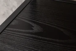 Industrial Bücherregal SLIM LINE 114cm Esche schwarz fünf Regalböden