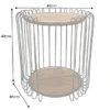Industrial Beistelltisch TRUE ELEMENTS 50cm natur Akazie Massivholz