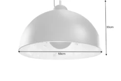 Industrial Design Hängelampe STUDIO 55m schwarz Blattsilber-Optik Hängeleuchte