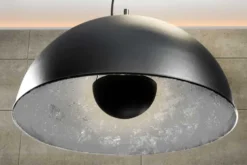 Industrial Design Hängelampe STUDIO 55m schwarz Blattsilber-Optik Hängeleuchte