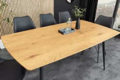 Industrial Esstisch APARTMENT 120cm natur Wildeiche schwarzes Metallgestell