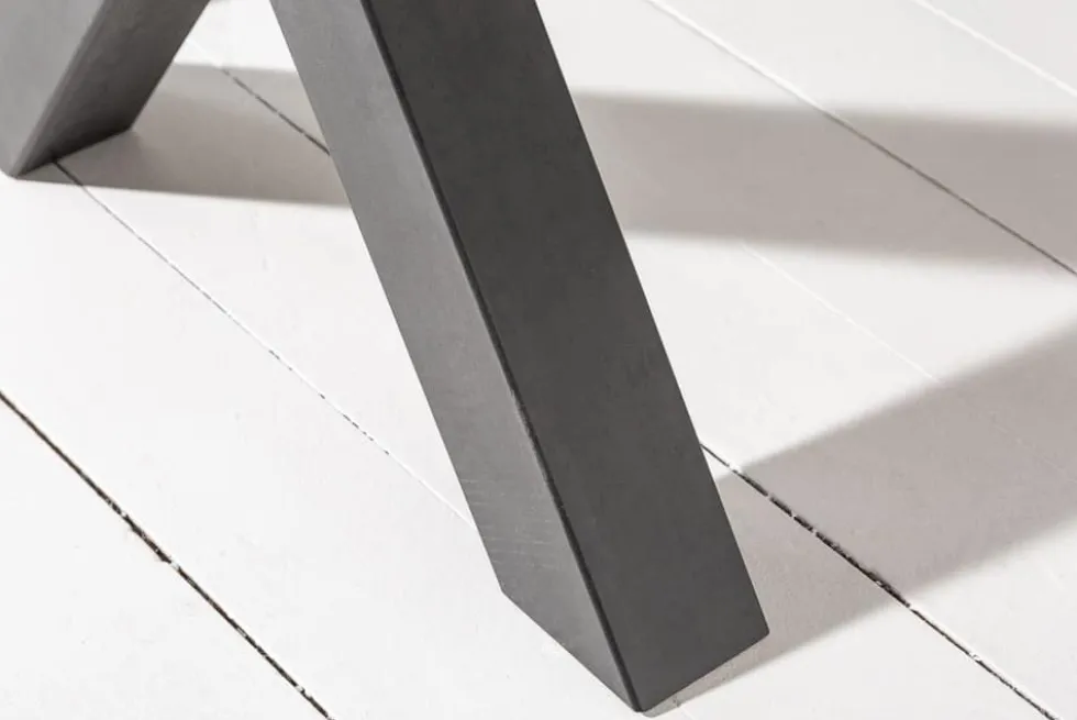 Industrial Esstisch MONTREAL 160cm natur schwarz Eichenholz-Design X-Gestell