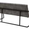 Industrial Freischwinger Bank LOFT 160cm vintage grau mit Armlehne
