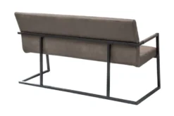 Industrial Freischwinger Bank LOFT 160cm taupe mit Armlehne